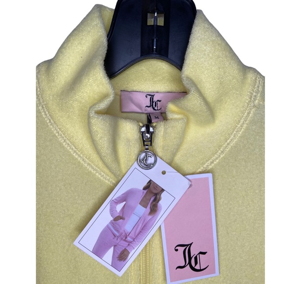 Juicy Couture ✨ Mock Neck Terry Cloth Track Jacket Zip - Picture 4 of 7